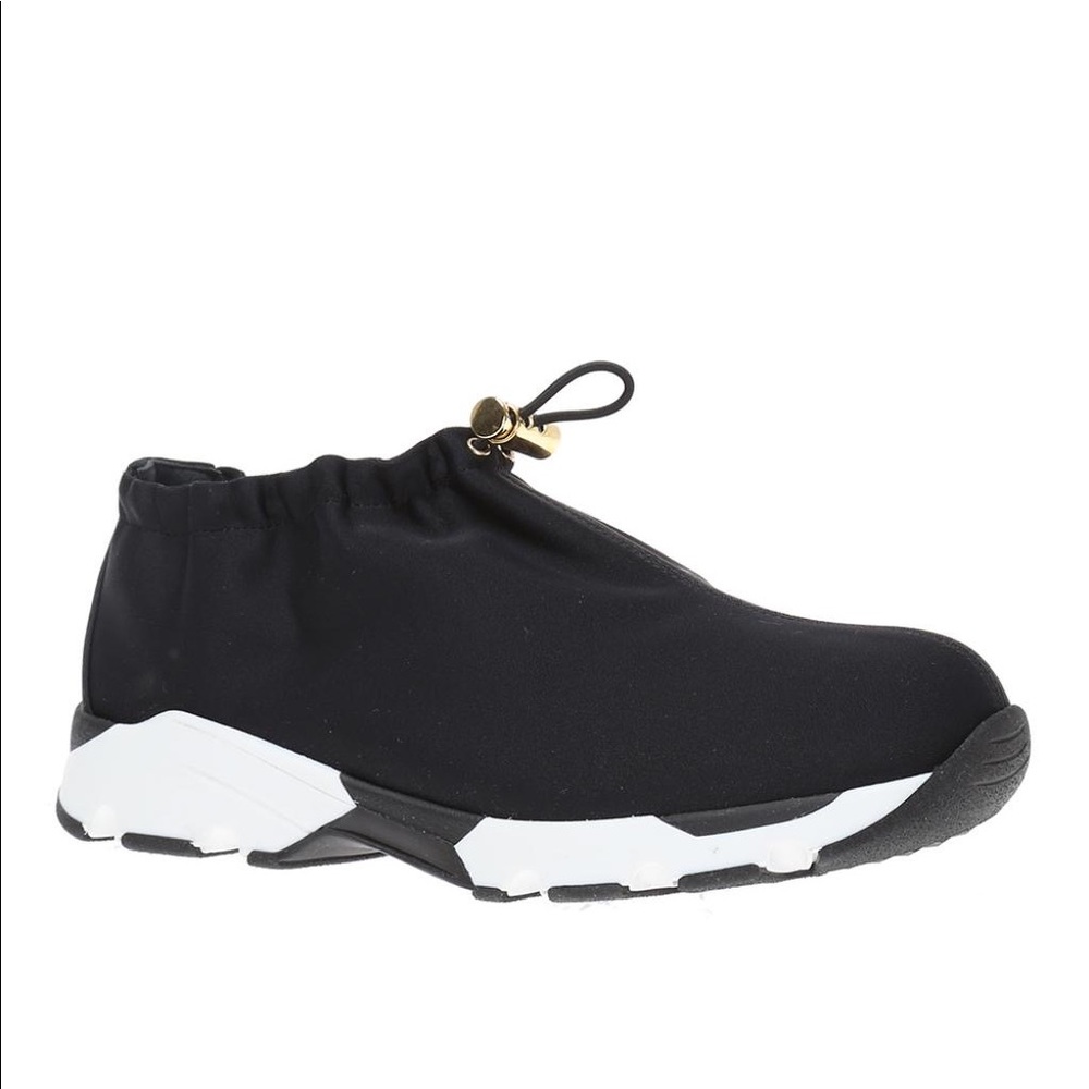 Marni Drawstring Sneakers in Olive Green Size 37 GUC